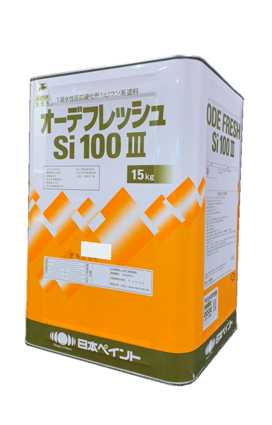 ニッペ オーデフレッシュSi100 3（水性） 日本塗料工業会濃彩色 艶有り 15Kg缶 １液シリコン 艶調整可能（※別料金） 日本ペイント - 3