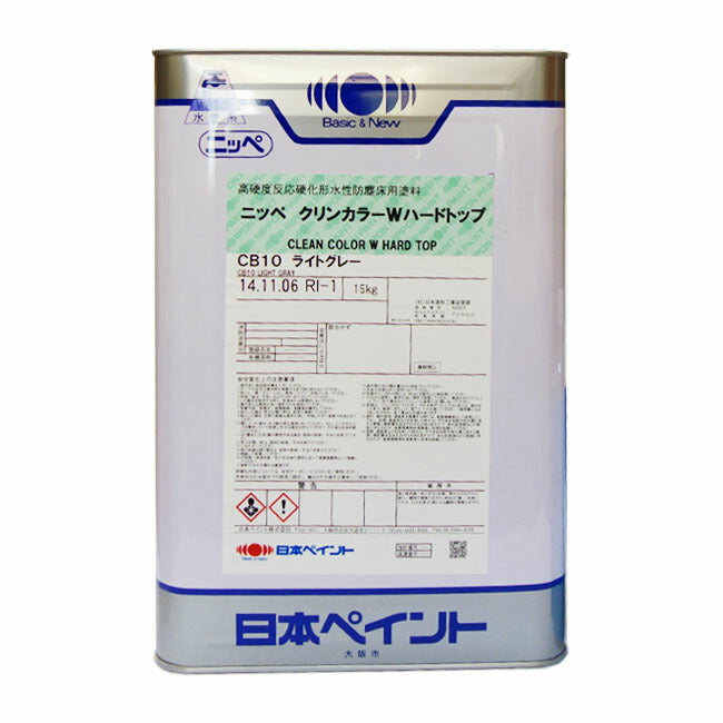 クリンカラーWハードトップ 全7色(常備色A) ツヤあり 15kg(約35～50平米分) – ペンキ屋モリエン