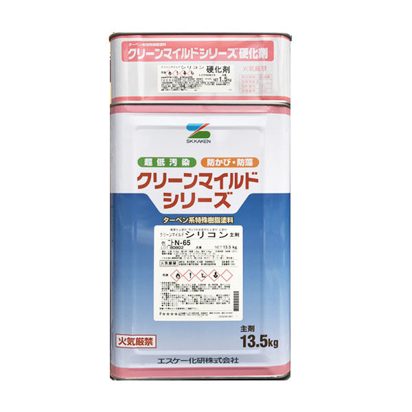 一液マイルドシリコン 白・淡彩色・ＳＲ標準色 つや有り 15kg １液弱溶剤形特殊アクリルシリコン樹脂塗料 エスケー化研 - 5