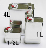 空缶【角1/2L】　塗料の小分けに便利な空き缶