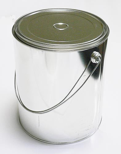 空缶【丸4L】　塗料の小分けに便利な空き缶